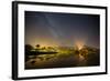 The Milky Way Above Praia Itamambuca in Ubatuba, Brazil-Alex Saberi-Framed Photographic Print