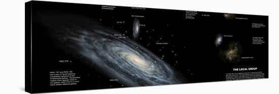 The Milky Way and the Other Members of Our Local Group of Galaxies-Stocktrek Images-Stretched Canvas