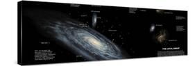 The Milky Way and the Other Members of Our Local Group of Galaxies-Stocktrek Images-Stretched Canvas