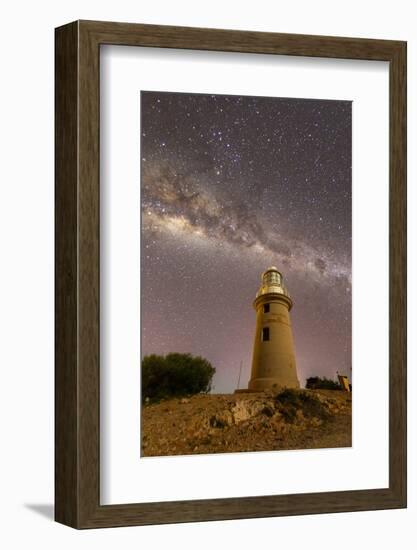 The Milky Way at night at the Vlamingh Head Lighthouse, Exmouth, Western Australia, Australia-Michael Nolan-Framed Photographic Print