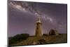 The Milky Way at night at the Vlamingh Head Lighthouse, Exmouth, Western Australia, Australia-Michael Nolan-Mounted Photographic Print