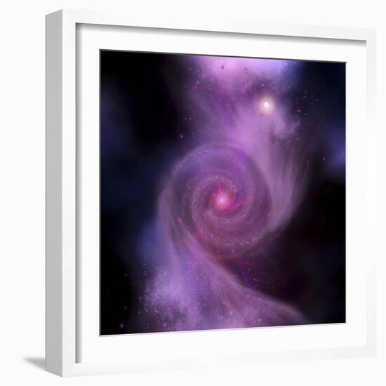 The Milky Way Galaxy and Andromeda Galaxy Will Collide into One Super Galaxy-Stocktrek Images-Framed Art Print
