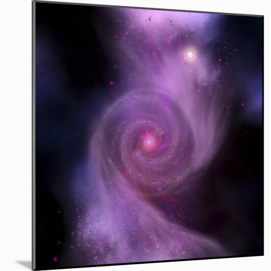 The Milky Way Galaxy and Andromeda Galaxy Will Collide into One Super Galaxy-Stocktrek Images-Mounted Art Print