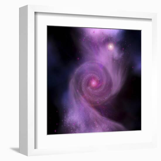 The Milky Way Galaxy and Andromeda Galaxy Will Collide into One Super Galaxy-Stocktrek Images-Framed Art Print