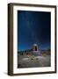 The Milky Way in the Night Sky Above a Grave Marker Sajama National Park-Alex Saberi-Framed Photographic Print