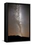 The Milky Way in Vertical Position Rising from the Horizon-null-Framed Stretched Canvas