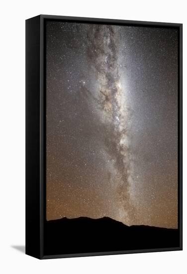 The Milky Way in Vertical Position Rising from the Horizon-null-Framed Stretched Canvas