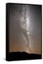 The Milky Way in Vertical Position Rising from the Horizon-null-Framed Stretched Canvas