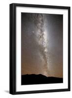 The Milky Way in Vertical Position Rising from the Horizon-null-Framed Premium Photographic Print