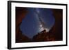 The Milky Way over Bryce Canyon.-Jon Hicks-Framed Photographic Print