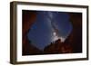 The Milky Way over Bryce Canyon.-Jon Hicks-Framed Photographic Print