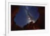 The Milky Way over Bryce Canyon.-Jon Hicks-Framed Photographic Print