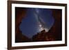 The Milky Way over Bryce Canyon.-Jon Hicks-Framed Photographic Print