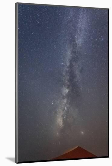 The Milky Way over sand dunes in the Rub Al Khali desert (Empty Quarter) in Abu Dhabi Emirate-Dominic Byrne-Mounted Photographic Print