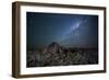 The Milky Way over the Boulders of the Namib-Naukluft National Park-Alex Saberi-Framed Photographic Print