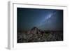 The Milky Way over the Boulders of the Namib-Naukluft National Park-Alex Saberi-Framed Photographic Print