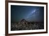 The Milky Way over the Boulders of the Namib-Naukluft National Park-Alex Saberi-Framed Photographic Print