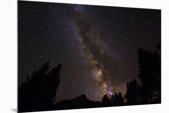 The Milky Way over the Palisades, John Muir Wilderness, Sierra Nevada Mountains, California, Usa-Russ Bishop-Mounted Premium Photographic Print