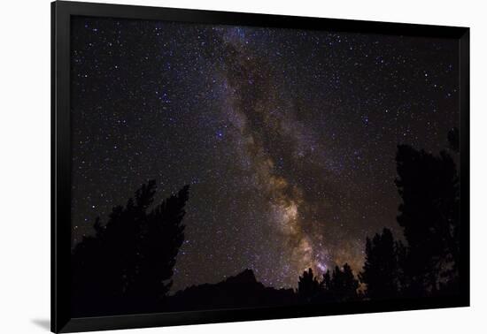 The Milky Way over the Palisades, John Muir Wilderness, Sierra Nevada Mountains, California, Usa-Russ Bishop-Framed Premium Photographic Print