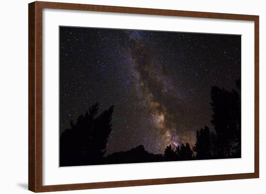 The Milky Way over the Palisades, John Muir Wilderness, Sierra Nevada Mountains, California, Usa-Russ Bishop-Framed Photographic Print