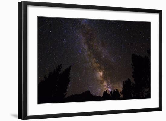 The Milky Way over the Palisades, John Muir Wilderness, Sierra Nevada Mountains, California, Usa-Russ Bishop-Framed Photographic Print