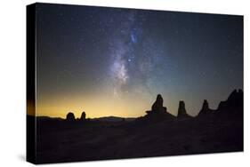 The Milky Way over Trona Pinnacles. Trona, California-null-Stretched Canvas