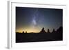 The Milky Way over Trona Pinnacles. Trona, California-null-Framed Photographic Print