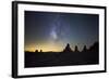 The Milky Way over Trona Pinnacles. Trona, California-null-Framed Photographic Print