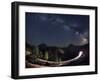 The Milky Way over Zion National Park.-Jon Hicks-Framed Photographic Print