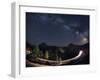 The Milky Way over Zion National Park.-Jon Hicks-Framed Photographic Print