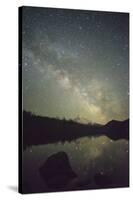 The Milky Way rising over Mt. Hood and Lost Lake, Oregon-Greg Probst-Stretched Canvas