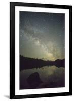 The Milky Way rising over Mt. Hood and Lost Lake, Oregon-Greg Probst-Framed Photographic Print