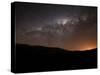 The Milky Way Setting Behind the Hills of Azul, Argentina-Stocktrek Images-Stretched Canvas