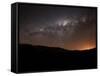The Milky Way Setting Behind the Hills of Azul, Argentina-Stocktrek Images-Framed Stretched Canvas