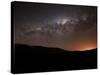 The Milky Way Setting Behind the Hills of Azul, Argentina-Stocktrek Images-Stretched Canvas