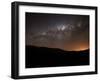 The Milky Way Setting Behind the Hills of Azul, Argentina-Stocktrek Images-Framed Photographic Print