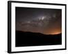 The Milky Way Setting Behind the Hills of Azul, Argentina-Stocktrek Images-Framed Photographic Print