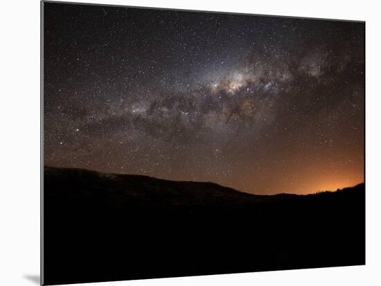 The Milky Way Setting Behind the Hills of Azul, Argentina-Stocktrek Images-Mounted Photographic Print