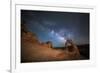 The Milky Way Shines over Delicate Arch at Arches National Park, Utah-Ben Coffman-Framed Photographic Print