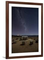 The Milky Way Spans the Night Sky Above an Inca Sacrificial Area Near the Santuario on Isla Del Sol-Alex Saberi-Framed Photographic Print