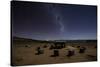 The Milky Way Spans the Night Sky Above an Inca Sacrificial Area Near the Santuario on Isla Del Sol-Alex Saberi-Stretched Canvas