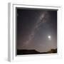 The Milky Way, the Moon and Venus over the Fields in Azul, Argentina-Stocktrek Images-Framed Photographic Print