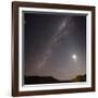 The Milky Way, the Moon and Venus over the Fields in Azul, Argentina-Stocktrek Images-Framed Photographic Print