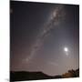 The Milky Way, the Moon and Venus over the Fields in Azul, Argentina-Stocktrek Images-Mounted Photographic Print