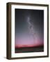 The Milky Way with An Aurora, a Meteor And Lightning-Stocktrek Images-Framed Photographic Print