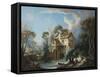 The Mill at Charenton, c.1756-Francois Boucher-Framed Stretched Canvas