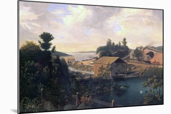 The Mill at Lanesville, 1849-Fitz Henry Lane-Mounted Giclee Print