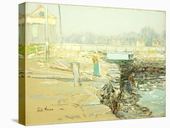 The Mill Dam, Cos Cob, 1903-Childe Hassam-Stretched Canvas