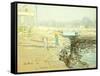 The Mill Dam, Cos Cob, 1903-Childe Hassam-Framed Stretched Canvas