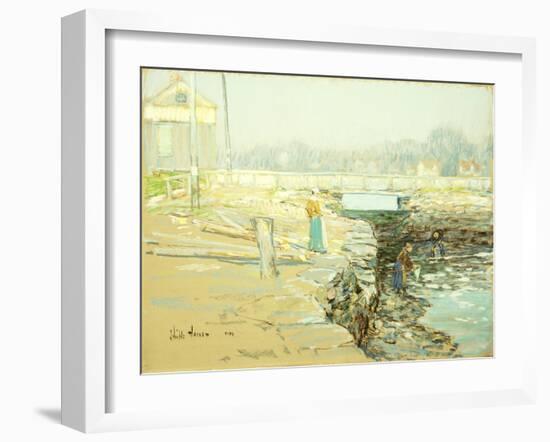 The Mill Dam, Cos Cob, 1903-Childe Hassam-Framed Giclee Print